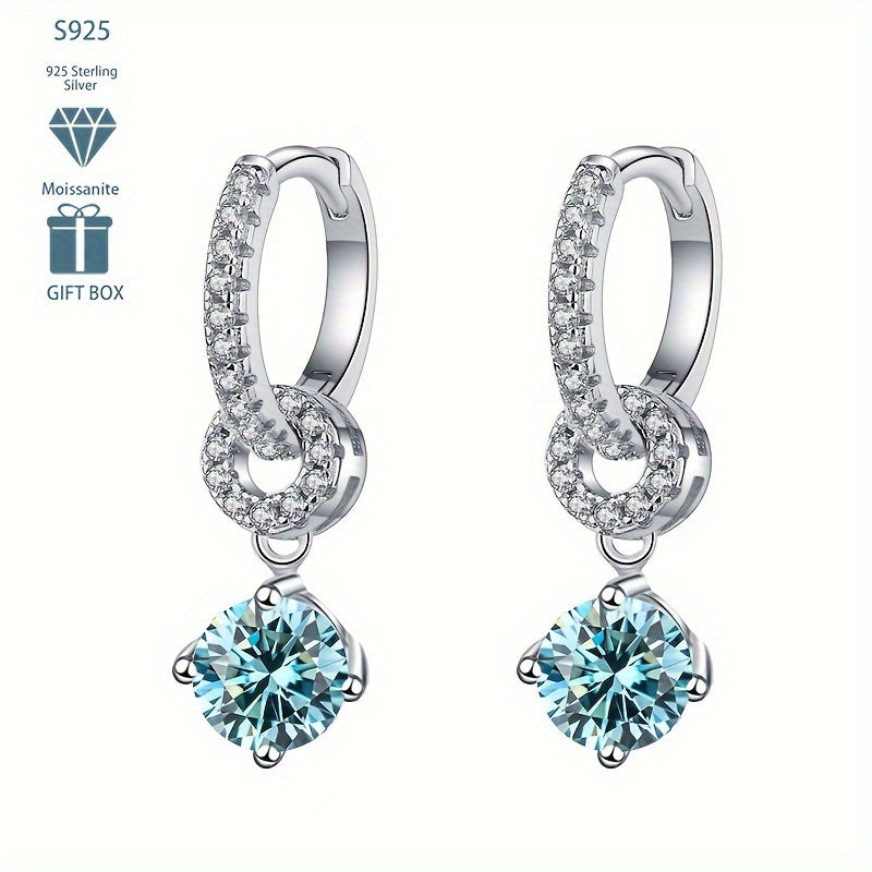 These beautiful Tancise Earrings are crafted from 925 Sterling Silver and feature stunning Moissanite Drops in 5 vibrant colors. Perfect for both everyday wear and special occasions, these earrings make a thoughtful gift for those born in December.