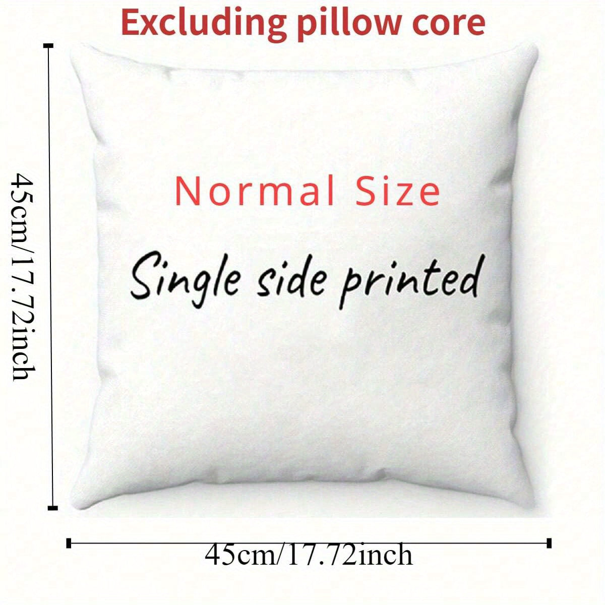 Versatile Custom Single-Sided Printed Pillowcase - Great for Kids, Pets & Loved Ones | Perfect for Weddings, Holidays & Special Events | Made of Soft Polyester Blend | Suitable for Living Room, Bedroom, Car & Beyond | Ideal for Mother's Day, Father's