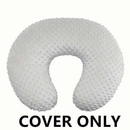 Soft and snug minky nursing pillow cover, ideal for breastfeeding and comfortable nursing for infants and babies.