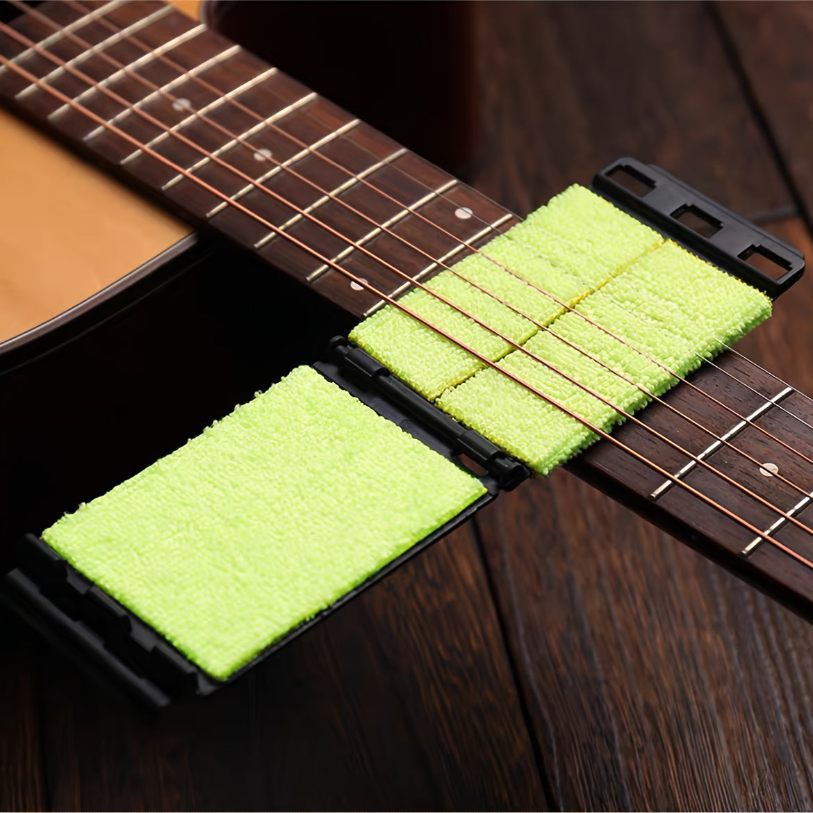 Guitar and Bass String Cleaning Tool - Fingerboard Brush for Acoustic, Electric Instruments - Anti-rust Maintenance Tool