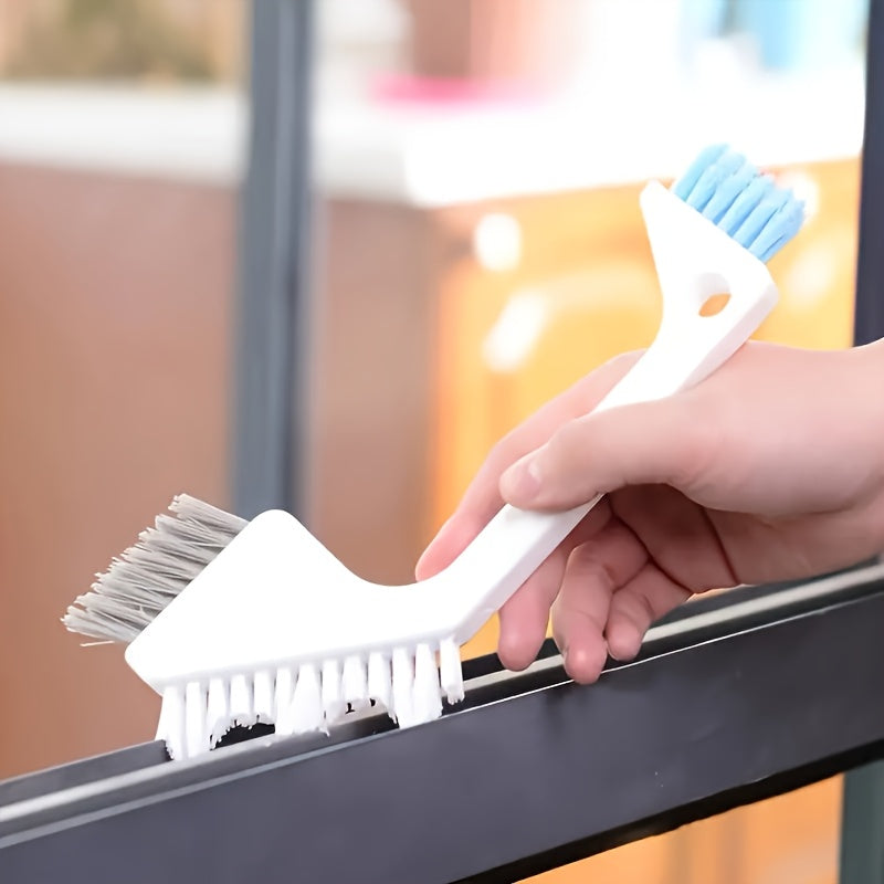 Versatile Hard Bristle Grout Brush with Plastic Handle - Ideal for Bathroom, Toilet, Kitchen, Living Room, and Bedroom Cleaning - Eco-Friendly, No Electricity Required - Perfect for Cleaning Corners and Crevices