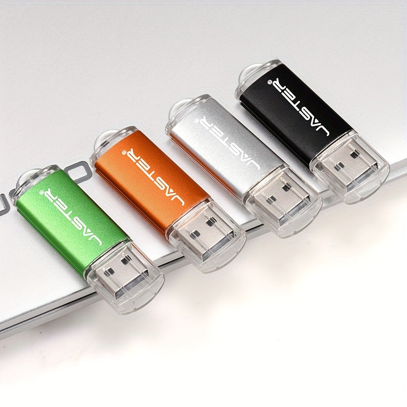 JASTER Mini USB Flash Drive in various sizes and colors with free key chain, ideal as creative gifts.