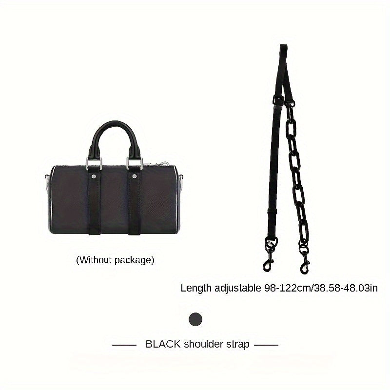 Stylish Handbag Strap in Microfiber & Resin - Adjustable Length 97.99-122.0cm, Ideal for Bag Customization and Crafting