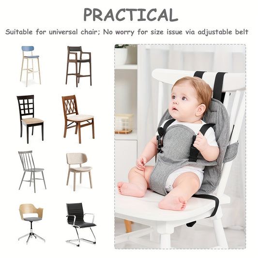 Safety Harness for Portable High Chair - Adjustable Straps, Phthalate-Free Seat for Children, Travel Essential for Kids