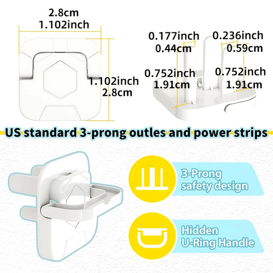 Заглушки для розеток с скрытой ручкой - набор из 30 штук. Включает в себя 3-штекерные защитные крышки для детей, чтобы защитить электрические розетки и обеспечить безопасность детей. Защитные крышки для розеток с дизайном, устойчивым к детям.