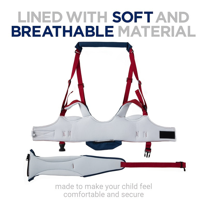 Toddler Walking Harness, made of breathable cotton mesh material, Baby Walking Aid with adjustable straps