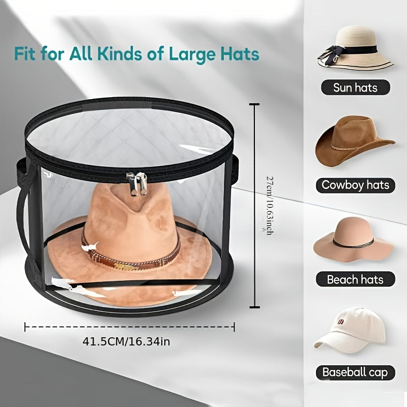 Keep Your Hats in Shape with Hat Storage Solutions: Prevent Deformation with a Bucket Hat Storage, Stackable Beach Hat Storage Bag, and Round Brim Hat Storage Bag.