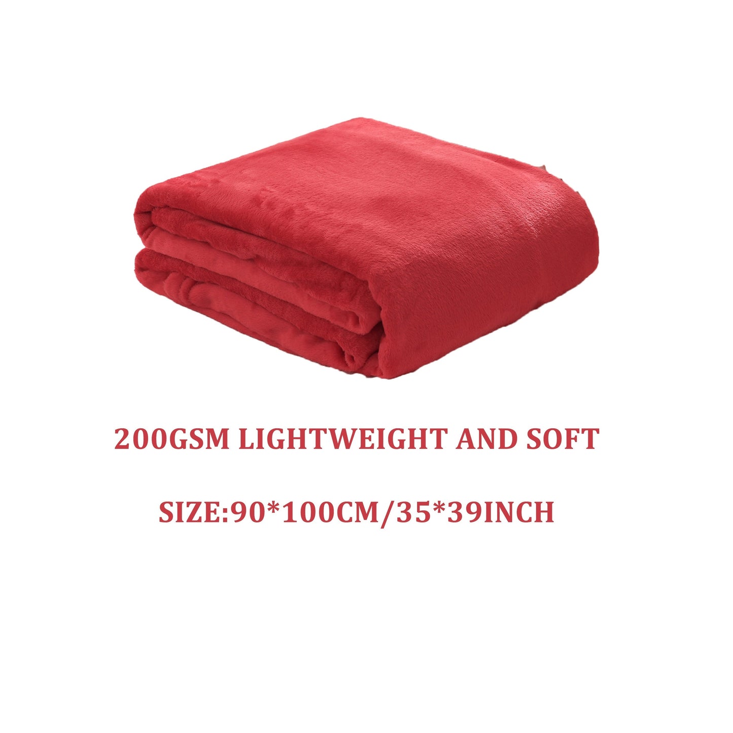 Solid Flannel Blanket, 200G, 1 piece