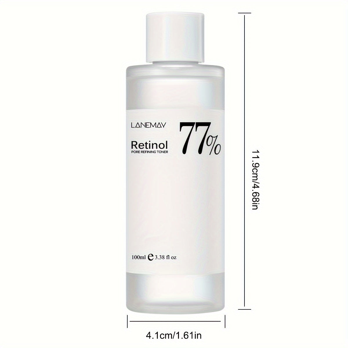 100ml of 77% Soothing Toner with Retinol for sensitive, dry, and aging skin, helps refine and exfoliate the face.