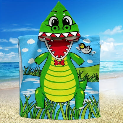 Cute hooded bath towel with fun designs - ideal gift for kids