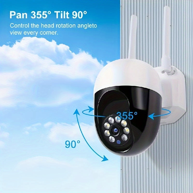 5G WiFi Outdoor Security Camera with Night Vision, Color Monitoring, Smart Tracking, and Waterproof Design - USB Powered for Home Surveillance