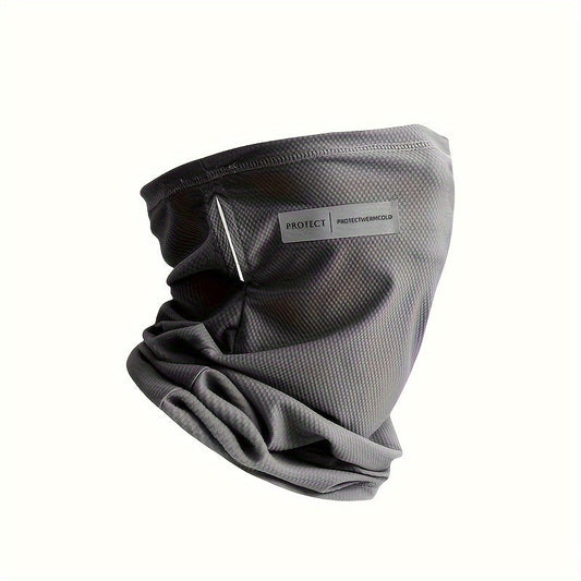 Gender-neutral Sports Face Mask in a Solid Color with Thin, Breathable Material, Elastic Balaclava Style for UV Protection. Suitable for Women and Men for Outdoor Activities.