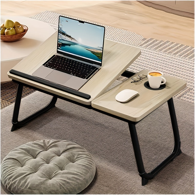 1 Laptop Bed/sofa Table with cup holder that can also be used as a Couch Table, Home Desk, Breakfast Tray, Movie in Bed stand, or Bed Table with folding legs. Great for use as a Laptop