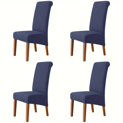 Jacquard high back dining chair slipcovers in sets of 2 or 4 for home or office use.