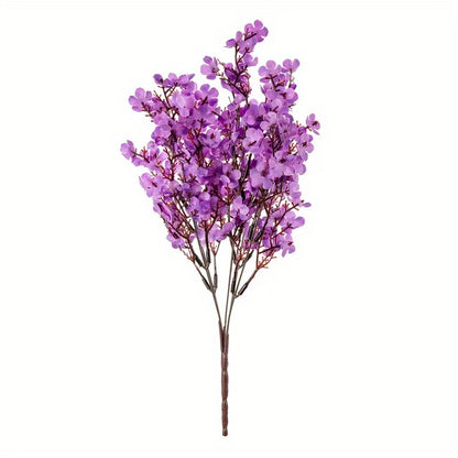 4 Lifelike Artificial Cherry Blossom Flowers - Ideal for Weddings, Engagements, and Home Decor.