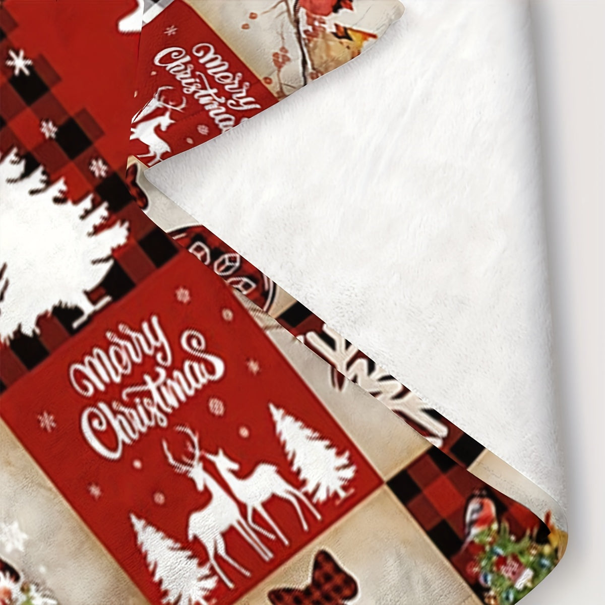 Christmas-themed, cozy, and plush blanket that is perfect for use in the sofa, office, camping, and home decoration. This multifunctional blanket makes a great gift for all seasons.