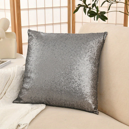 1 sequin throw pillow cover for living room or bedroom, pillow insert not included