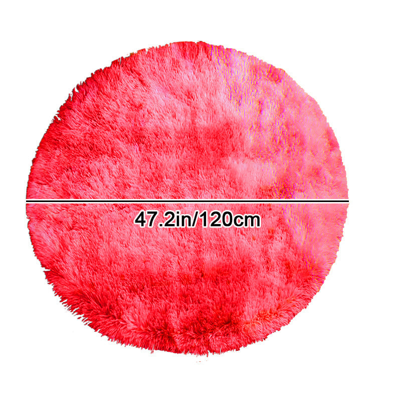 Round Large Ultra Soft Plush Rug - Non-slip and Waterproof Shaggy Throw Rug for Living Room, Bedroom, Nursery, Game Room, and Dormitory. Perfect Teenage Room Decoration - Room Decor (10.16cmX10.16cm)