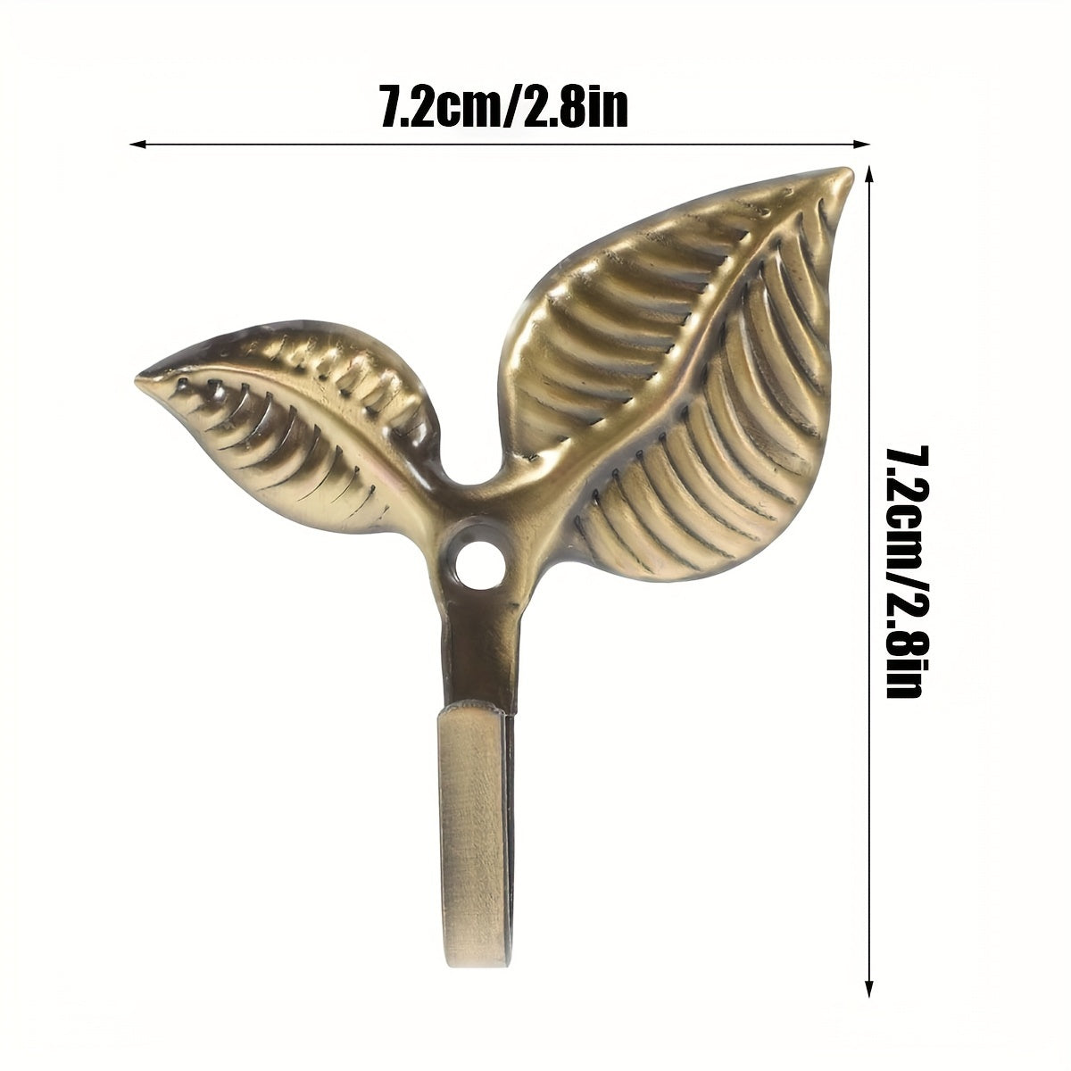 This elegant set of 2 Modern Minimalist European Style thickened leaf curtain hooks is perfect for living rooms and office curtain rods. With decorative golden curtain rods and elegant wall-mounted clothes hangers, it is ideal for home decoration and