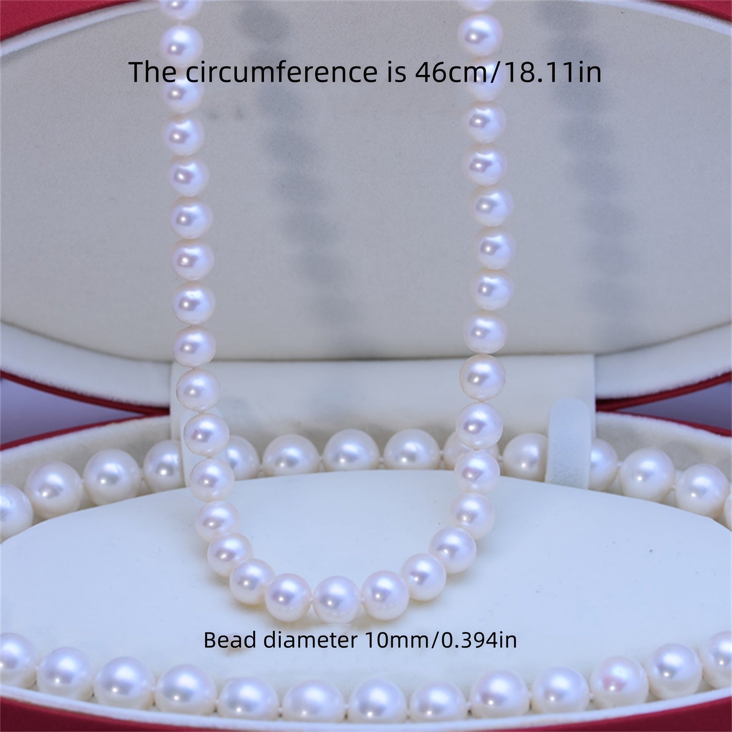 Exquisite Boho Chic Freshwater Pearl Necklace, Round with Gorgeous High Luster and Delicate Imperfections, Plated with 925 Sterling Silver, Ideal for Everyday or Special Occasions, Makes a Wonderful Christmas Gift, Suitable for Any Season.