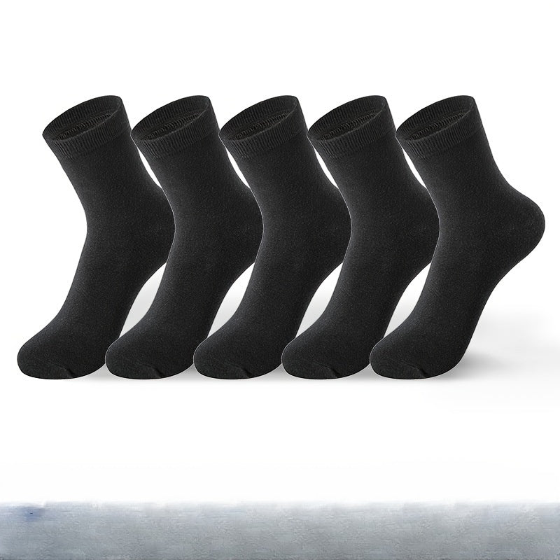 5 pairs of men's low cut socks, soft and breathable for all seasons.