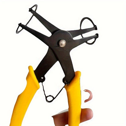 Dual-Purpose Snap Ring Pliers - Steel Tool for DIY and Professional Repairs