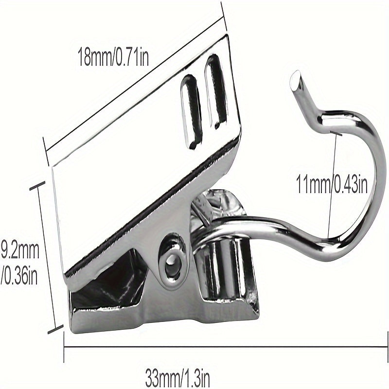 Set of 50 Metal Stainless Steel Curtain Clips