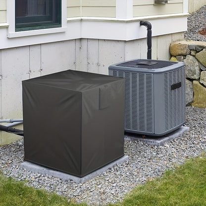 Durable Outdoor Air Conditioner Cover - Constructed with 600D Oxford Fabric, Square Vertical AC Hood, Protects against Rain, Sun, and Snow, Made from Polypropylene Material, No Electrical Power Required