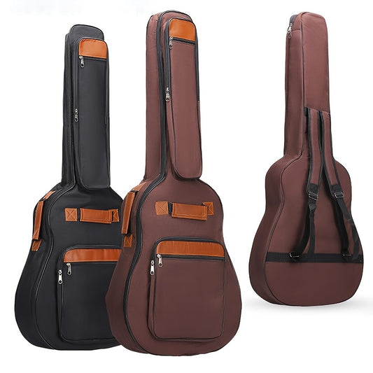 10MM Thickened Gig Bag for Acoustic and Classical Guitars with Dual Shoulder Straps and Pockets