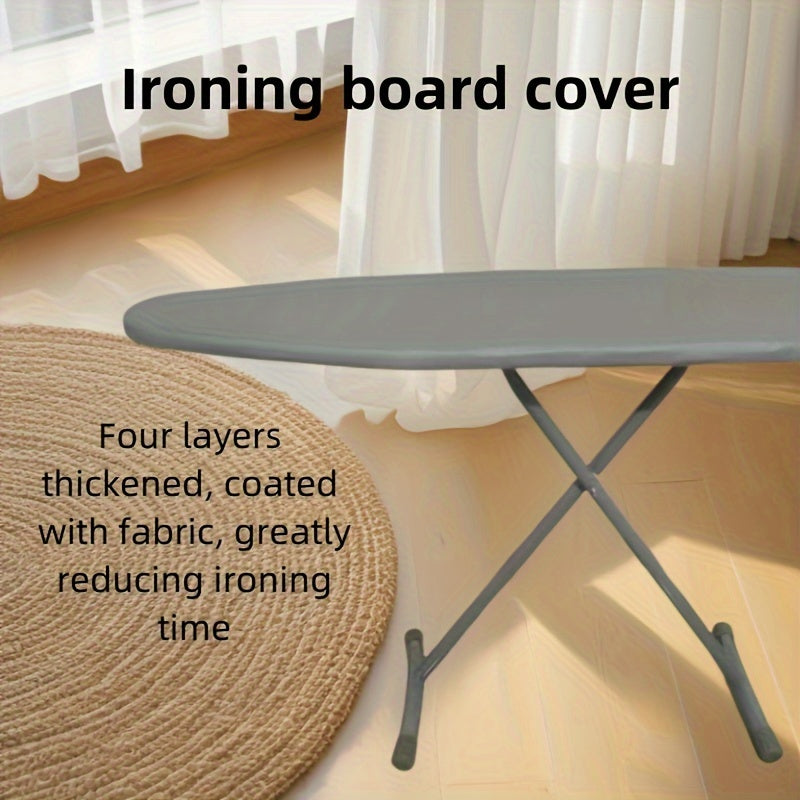 Upgrade your ironing experience with the 1pc Premium Thickened Ironing Board Cover. This universal fit cover is made from four layers of durable paper, ensuring long-lasting quality. The heat-retaining steam-reflective surface not only speeds up ironing