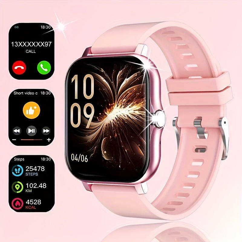 The new sports smartwatch has wireless calling, motion tracking, photography, and music control features. It is compatible with Android and iPhone, making it a stylish gift for both men and