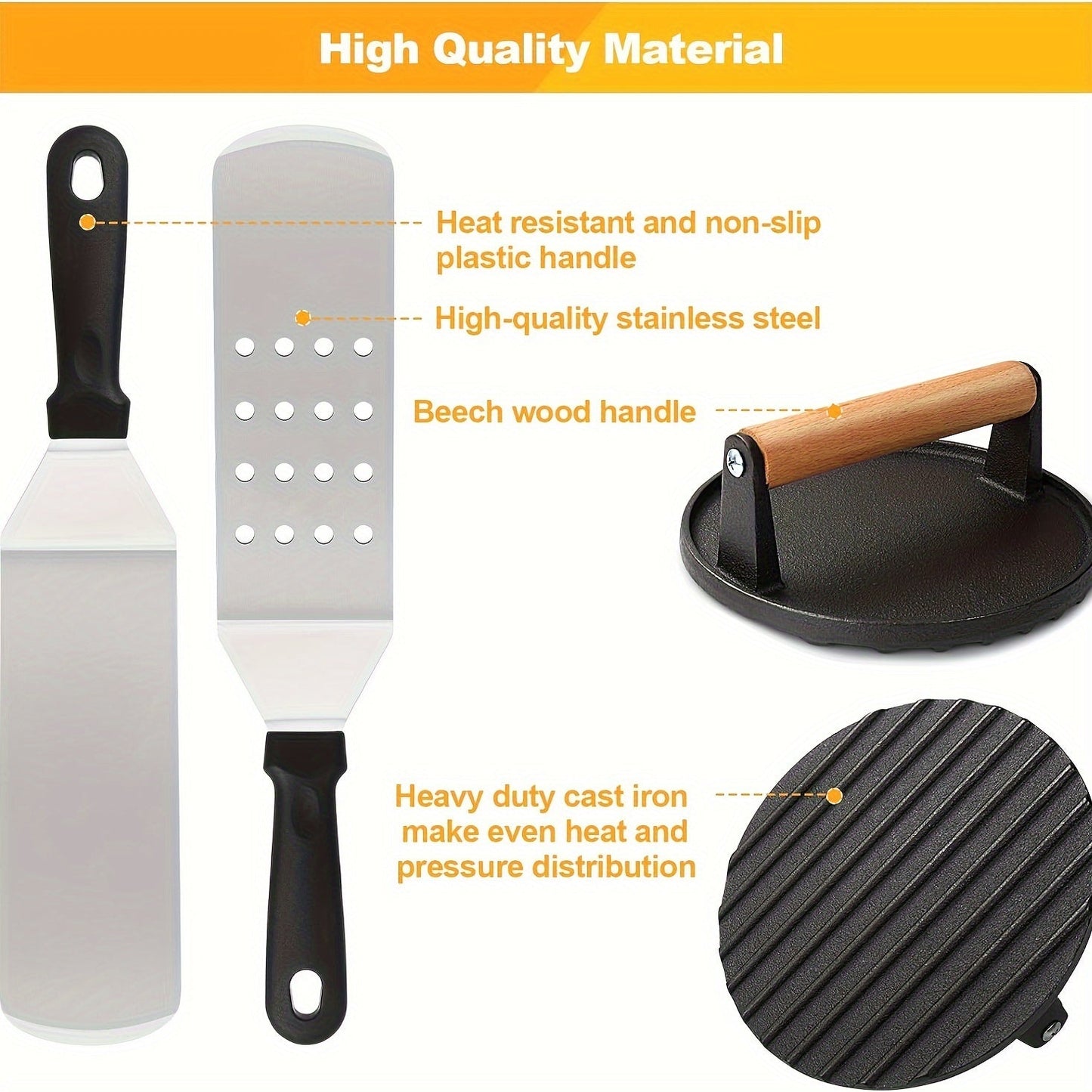 Outdoor BBQ Grill Accessories Set with 29 Pieces for Blackstone & Camp Chef Griddles. Includes Flat Top Grill Tools, Barbecue Utensils, Spatulas, Scraper, Tongs, Bottles, Egg Rings, and more. Perfect for gifting or enhancing your grilling experience. A