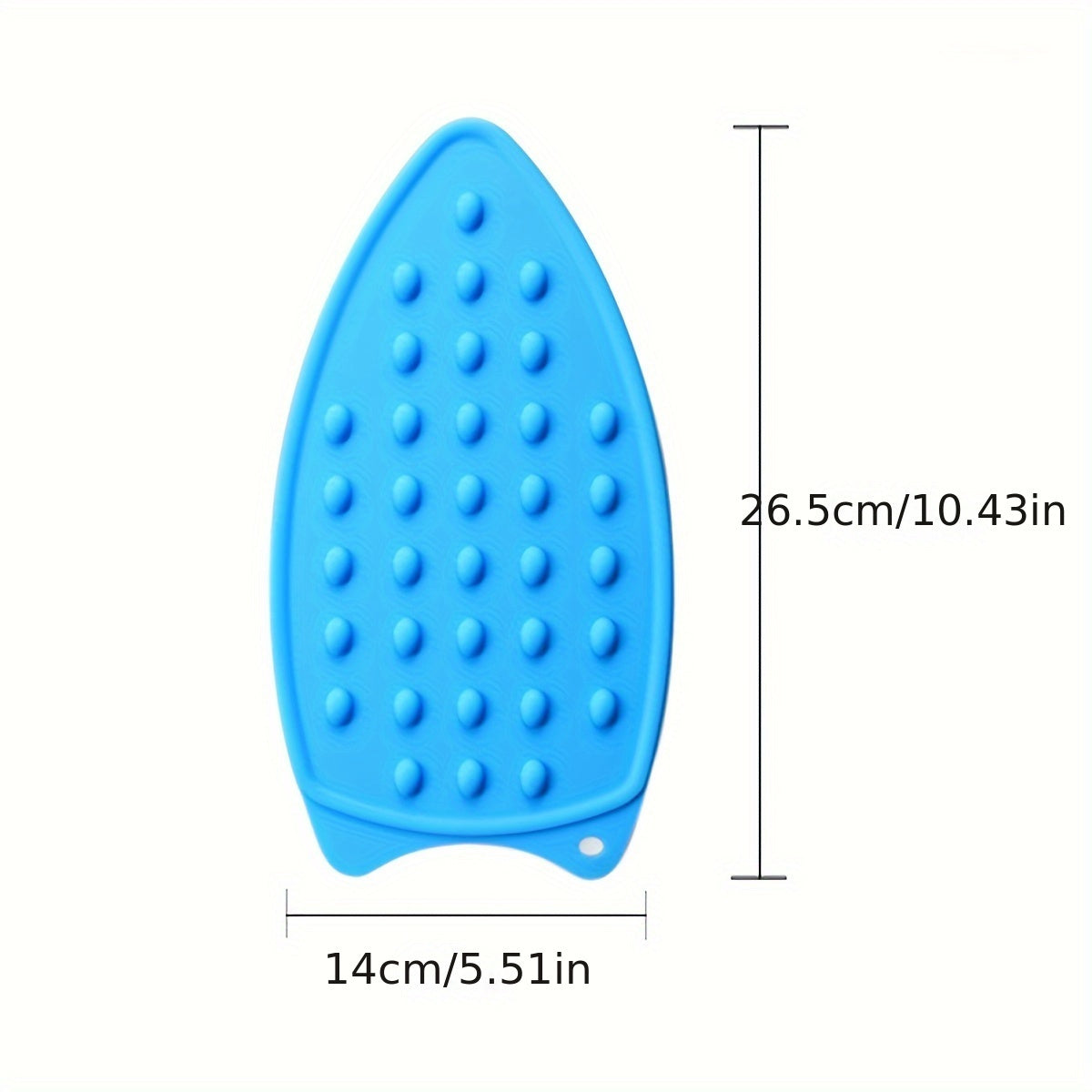 Multi-functional ironing mat made of silicone - easily foldable, extra thick and waterproof, with a non-slip backing. Ideal for use in apartments, dormitories, and travel.