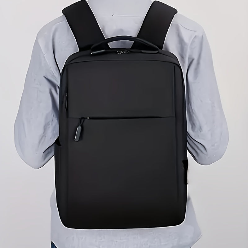 Durable travel backpack with laptop compartment, adjustable straps, multi-compartment storage, made of nylon, ideal for commuting, school, office, and outdoor adventures.