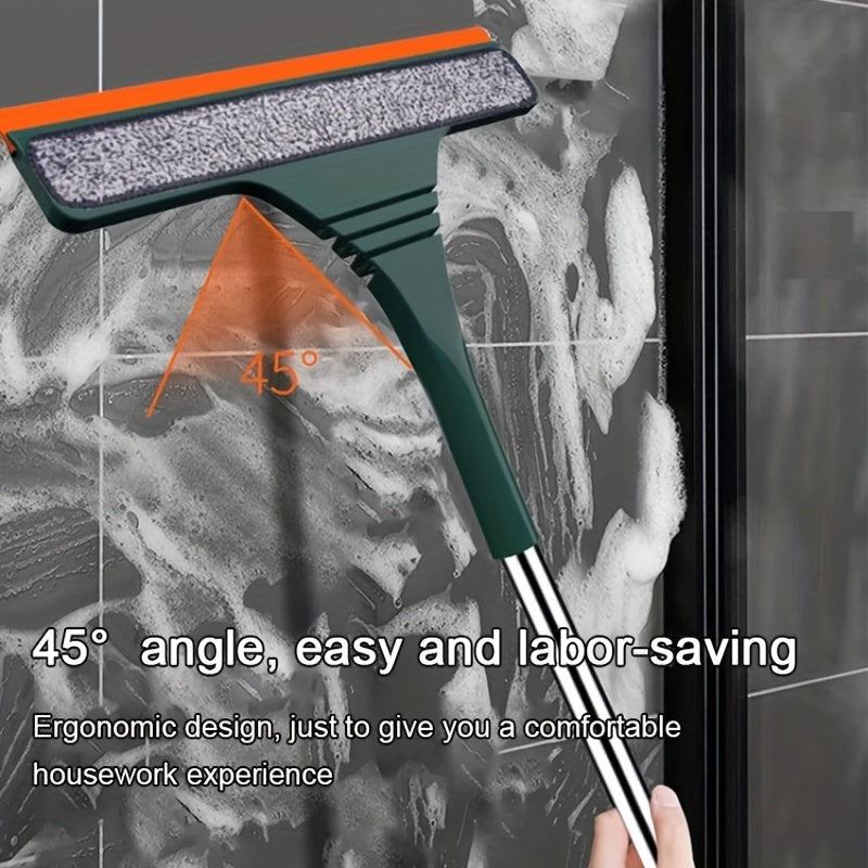 This special squeegee is designed for home use and is ideal for cleaning windows in high-rise buildings. Its double-sided scraping feature makes it perfect for tackling those hard-to-reach windows.