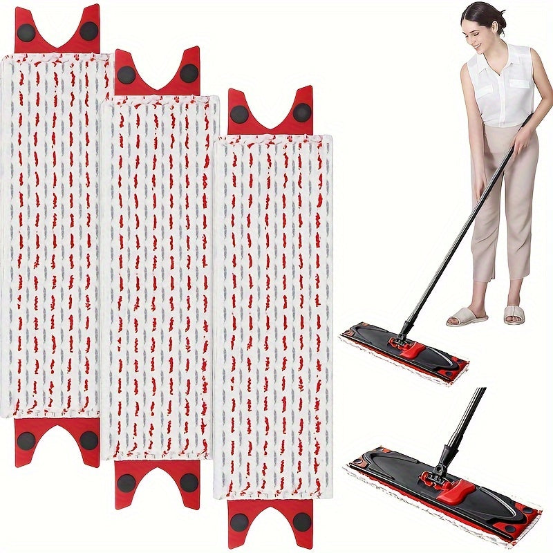 Vileda Ultramax Mop Refills - Pack of 3, Fabric Floor Cleaning Stain Remover, Compatible with Vileda Ultramax/Ultramax Plus 2-in-1 Mops, Easy-to-Use Replacement, Includes Vacuum Attachment Accessories