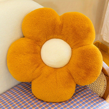 1 Pc Flower Plush Pillow for Bedroom and Sofa Decoration, Fruit Embroidery Design, Ideal Gift Item.