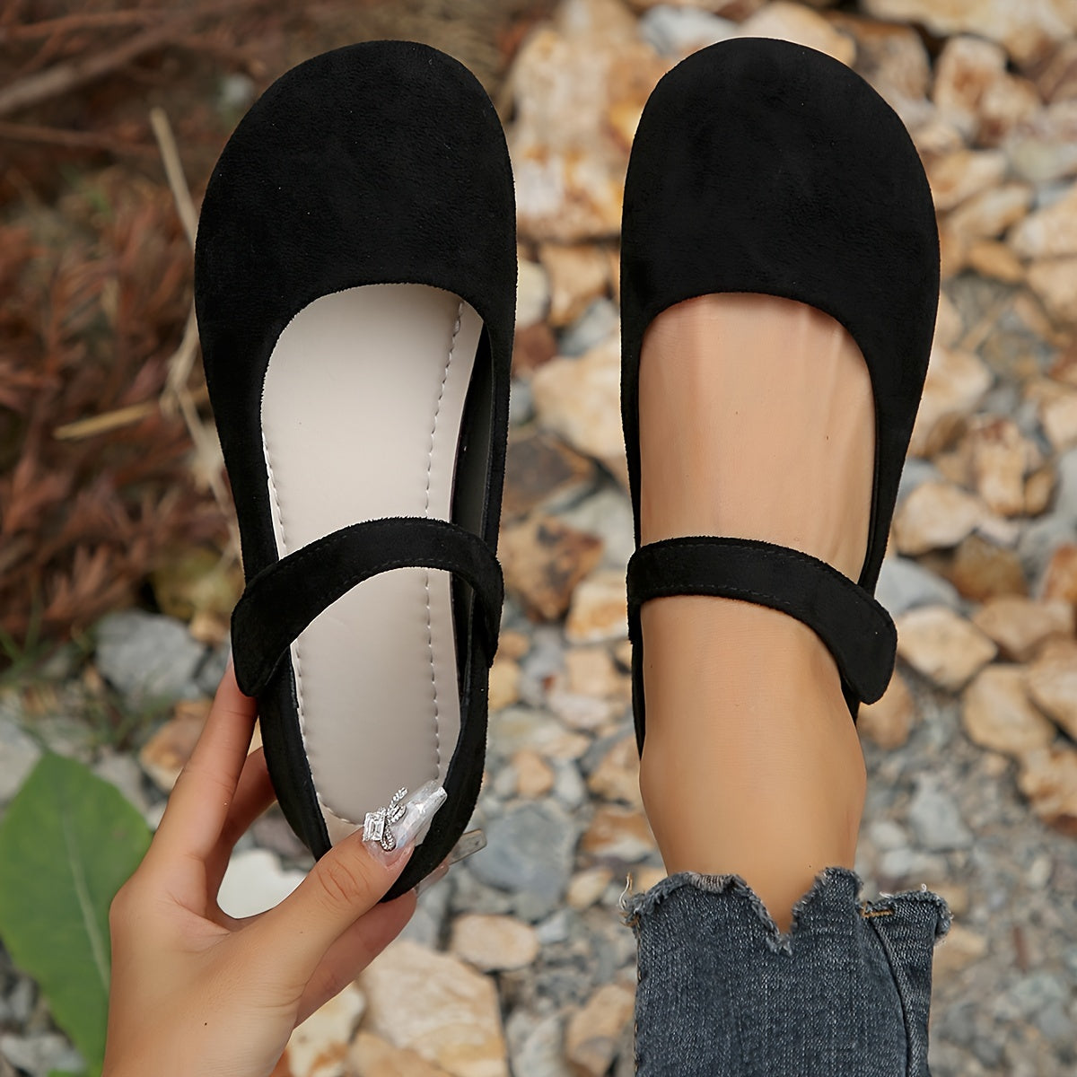 Comfortable round toe flats for women that are perfect for everyday wear.