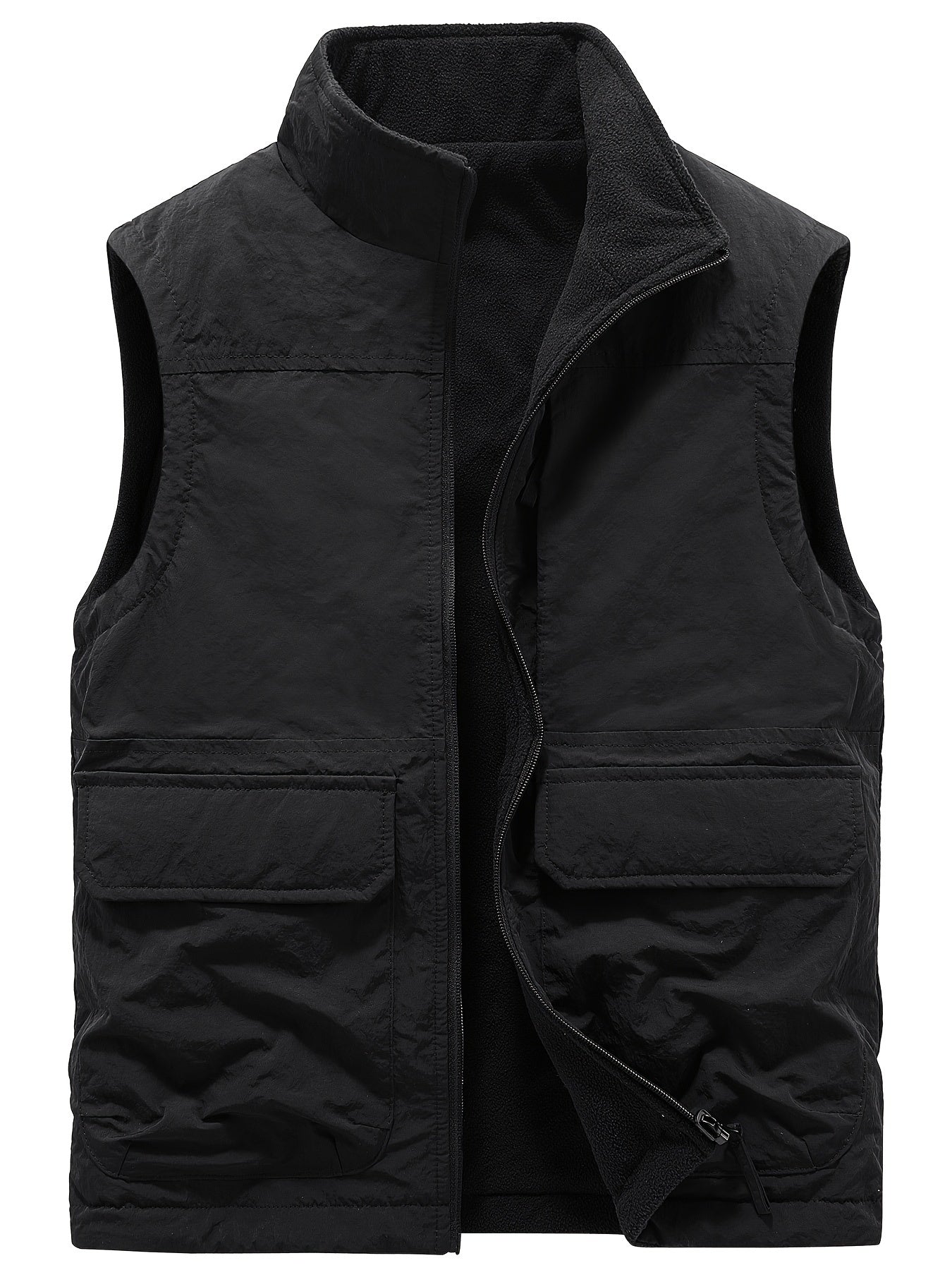 New warm winter men's double-sided vest with thickened jacket.