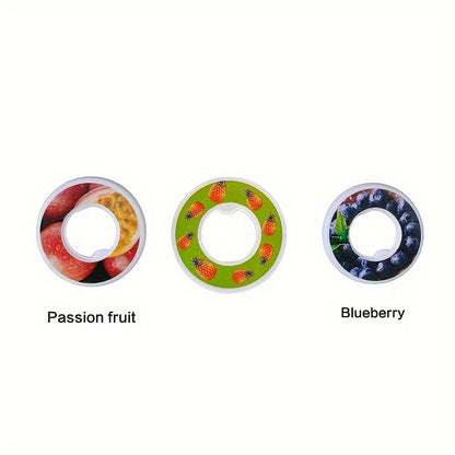 Scented fruit flavor extract rings in 2/3/5pcs that change smell when used to enhance water