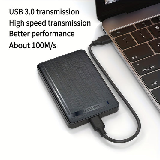 Портативный жесткий диск USB 3.0 с высокой скоростью и большим объемом - совместим с ПК, мобильными устройствами, смартфонами и компьютерами; использует файловую систему NTFS.