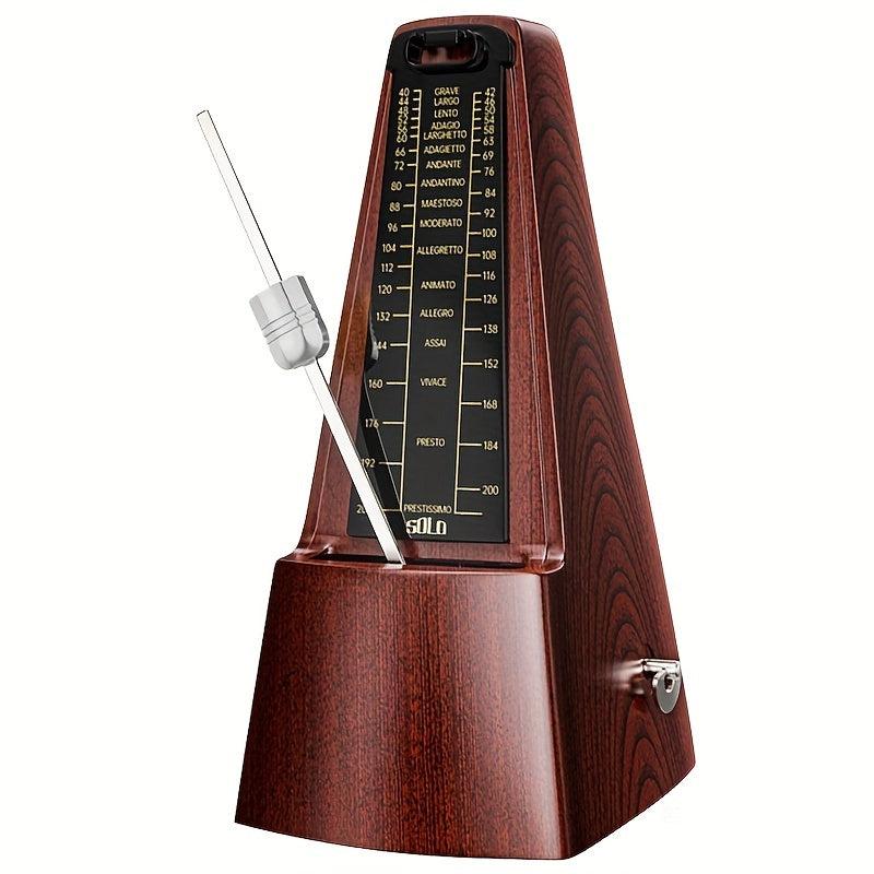 Professional mechanical metronome for musicians made of durable ABS construction, suitable for guitar, piano, violin, and guzheng.