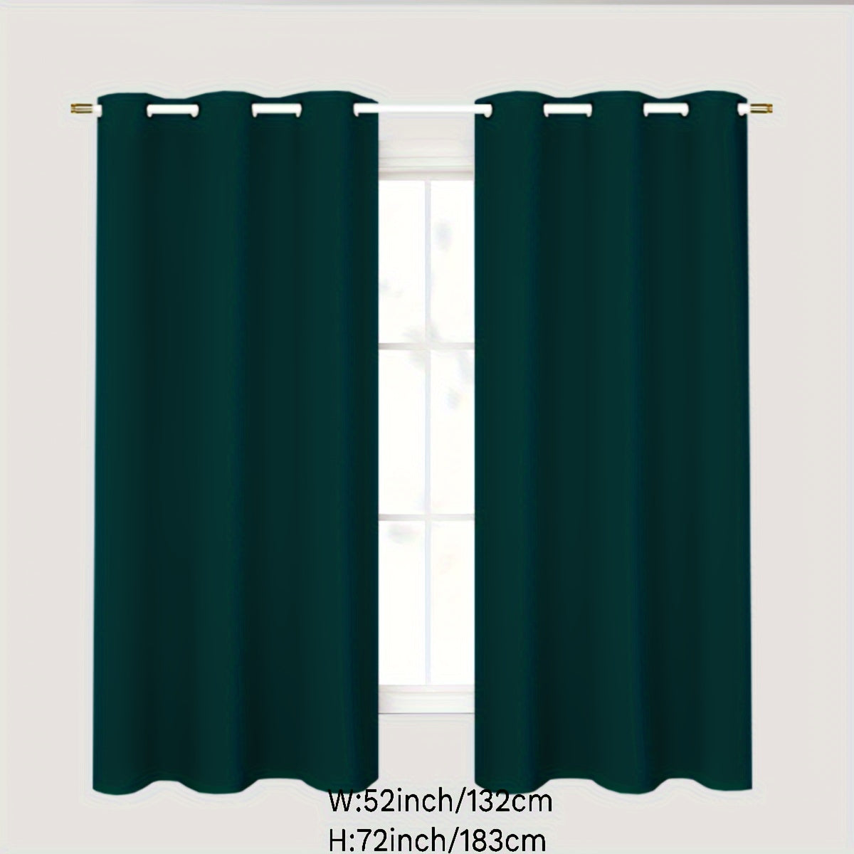 Blackout curtains in gray for a 1PC bedroom with grommets, offering thermal insulation, energy savings, noise reduction, and complete darkness. Ideal for living room use.