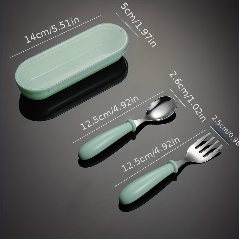 Make mealtime extra special with our customized children's tableware spoon and fork storage box set! Personalize it with any name for a unique touch. This set makes a perfect Easter gift for the little ones in your life.