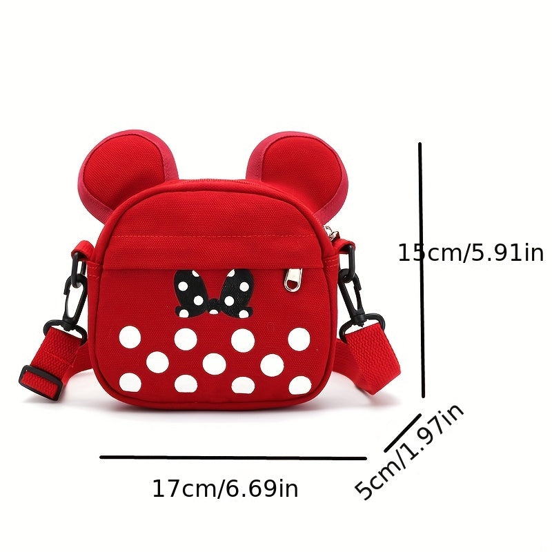 Cute cartoon mouse coin purse shoulder bag for outdoor travel and holidays.