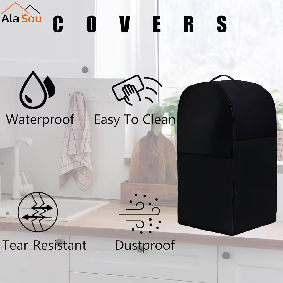 Protect your kitchen appliances with AlaSou Kitchen Appliance Covers. These covers are dust and stain resistant and come with a convenient storage bag. Perfect for stand mixers, food processors, and other appliances, these covers are designed in black