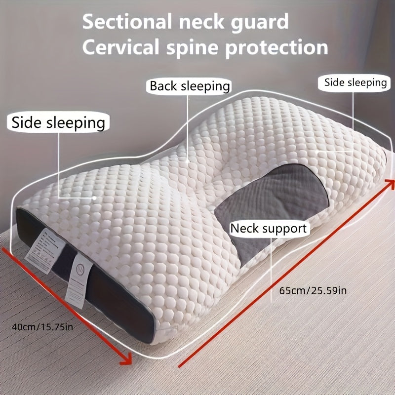 Knitted pillow for neck protection, sleep massage, moisture absorption, and breathable for household and decoration in living room and bedroom.