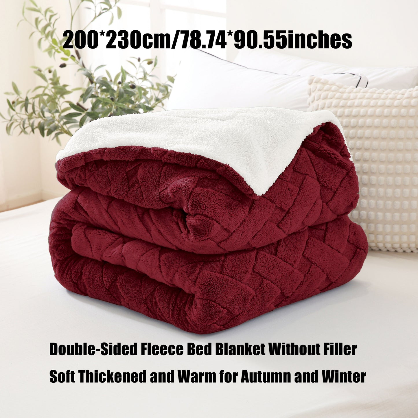 Stay cozy all year round with our 1pc Cozy Contemporary Diamond Pattern Fleece Throw Blanket. Made from a soft polyester blend with sheep fleece composite, this blanket offers all-season warmth and is perfect for use in the bedroom, on the sofa, in the