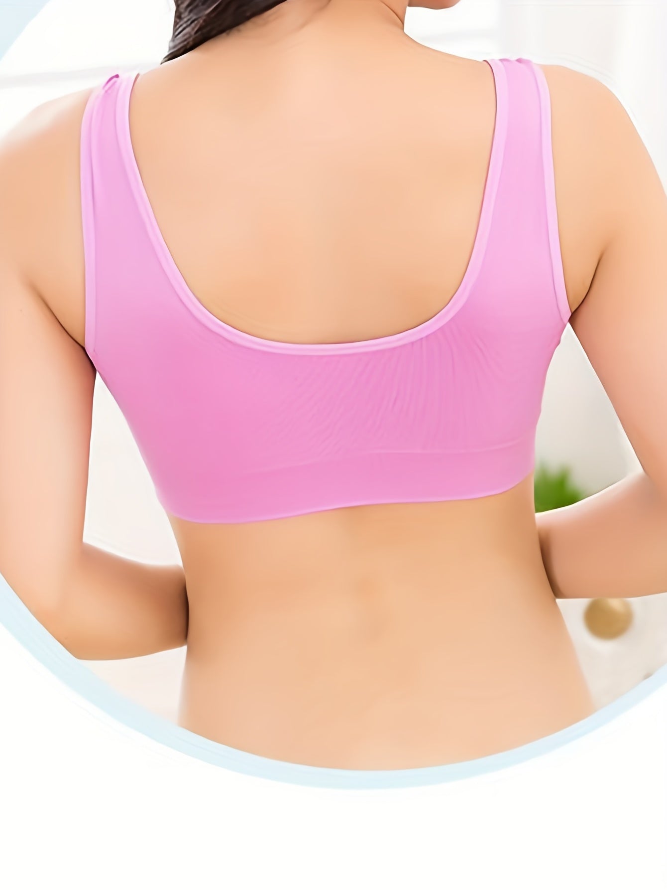 3 Wireless Sports Bras for Women, perfect for running and workouts, comfortable and breathable.