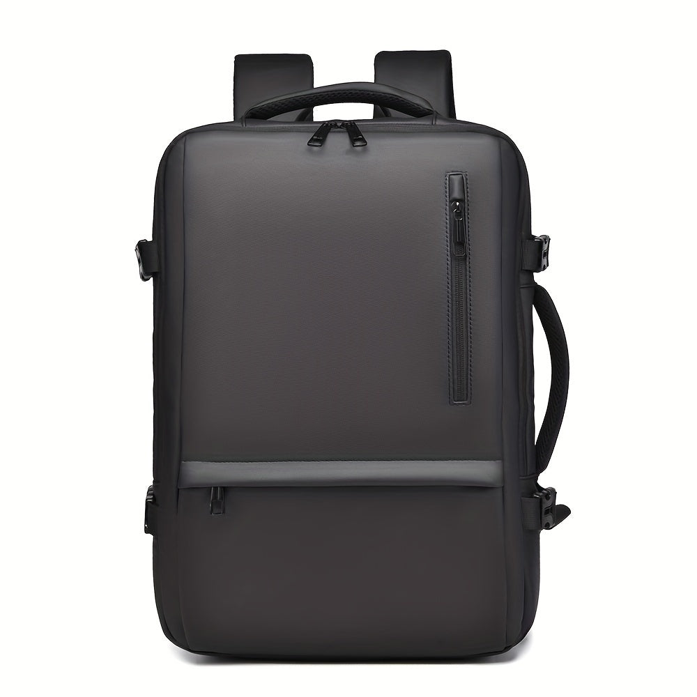 New multifunctional men's backpack made from durable nylon fabric. Suitable for short trips and convenient business travel, featuring multiple pockets and large capacity. Perfect for